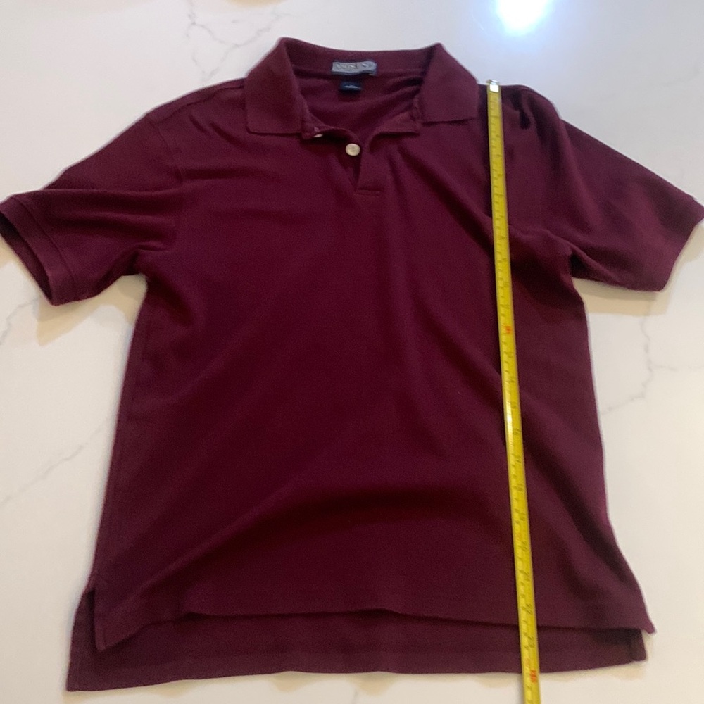 Lands end burgundy polo men’s large